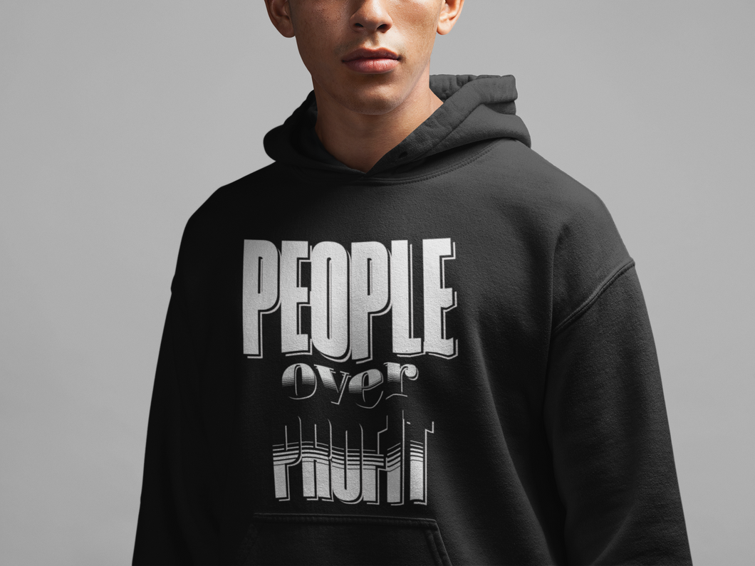 People Over Profit Pullover Hoodie
